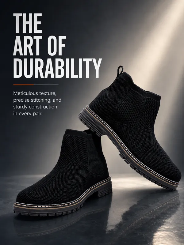 Kraasa_Cobalt_Chelsea_Boots_for_Man_|_Knitted_Slip-On_Ankle_Boots