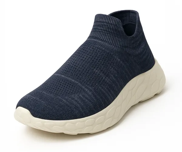 Navy_Synthetic_Leather_Lace_Up_Running_Slip_Ons_Shoes_|_For_Men