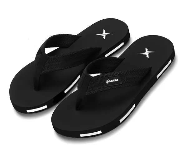 Kraasa_EVA_Men's_Flip_Flops_with_Wide_Fabric_Straps_|_Lightweight_Thick_Sole_Anti-Slip_Slippers_Casual_Summer_Sandals_&_Chappal