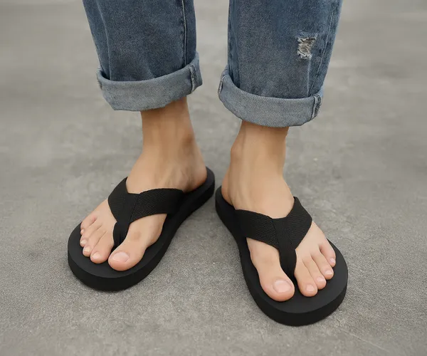 Kraasa_Men's_EVA_Ortho_Slippers_with_Soft_Fabric_Straps_|_Lightweight_Comfortable_Anti-Slip_Daily_Use_Casual_Chappal_in_Exciting_Colors