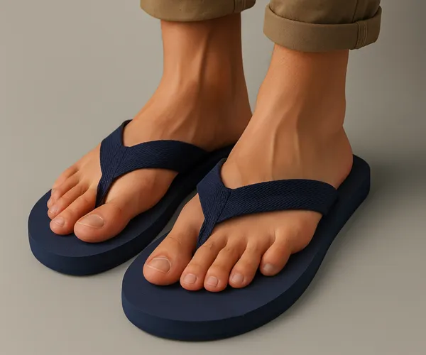 Kraasa_Men's_EVA_Ortho_Slippers_with_Soft_Fabric_Straps_|_Lightweight_Comfortable_Anti-Slip_Daily_Use_Casual_Chappal_in_Exciting_Colors