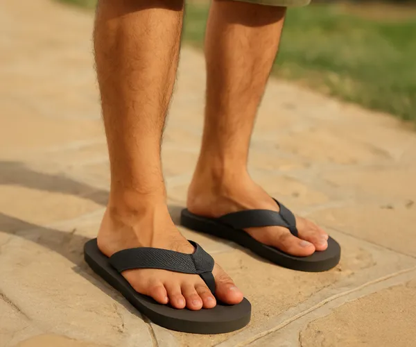 Kraasa_Men's_EVA_Ortho_Slippers_with_Soft_Fabric_Straps_|_Lightweight_Comfortable_Anti-Slip_Daily_Use_Casual_Chappal_in_Exciting_Colors