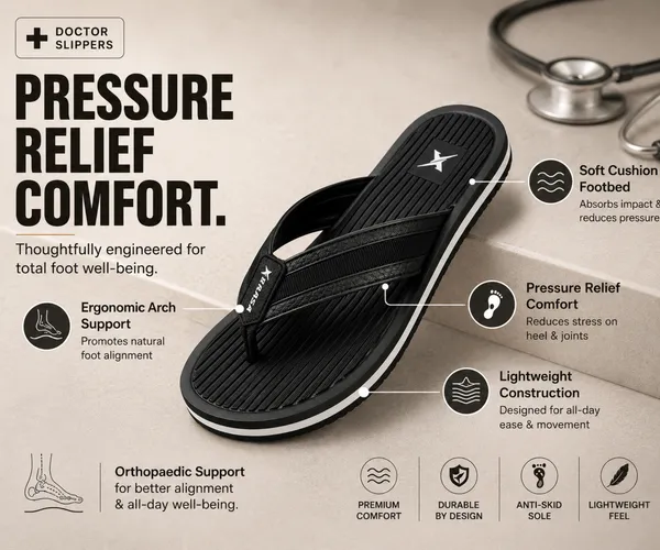 Kraasa_DailyStep_Men's_Diabetic_Footwear_|_Doctor_Inspired_|_Wide_Toe_Box_|_Orthopedic_Flip_Flop_|_Pressure-Relief_Cushion_|_Anti-Skid_Waterproof_EVA_Slipper_for_Men