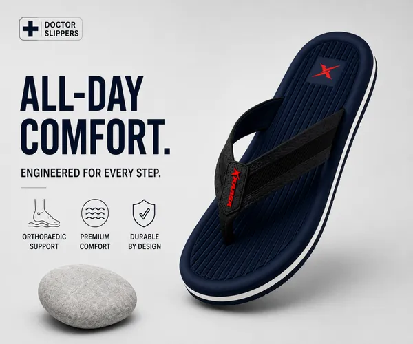 Kraasa_DailyStep_Men's_Diabetic_Footwear_|_Doctor_Inspired_|_Wide_Toe_Box_|_Orthopedic_Flip_Flop_|_Pressure-Relief_Cushion_|_Anti-Skid_Waterproof_EVA_Slipper_for_Men