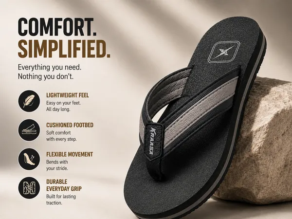 Kraasa_Fleece_Slippers_for_Man_|_Slip-On_Slippers,__Soft_EVA_footbed,_anti-skid_sole,_ortho_cushioning._For_home,_indoor,_bathroom_and_daily_use.