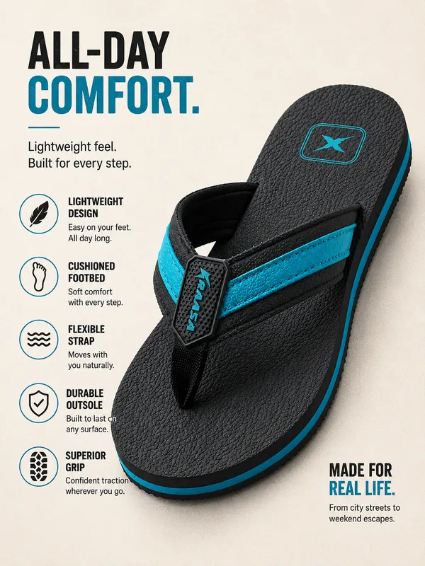 Kraasa_Fleece_Slippers_for_Man_|_Slip-On_Slippers,__Soft_EVA_footbed,_anti-skid_sole,_ortho_cushioning._For_home,_indoor,_bathroom_and_daily_use.