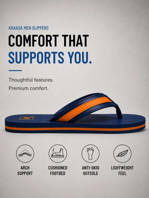 Kraasa_Fleece_Slippers_for_Man_|_Slip-On_Slippers,__Soft_EVA_footbed,_anti-skid_sole,_ortho_cushioning._For_home,_indoor,_bathroom_and_daily_use.