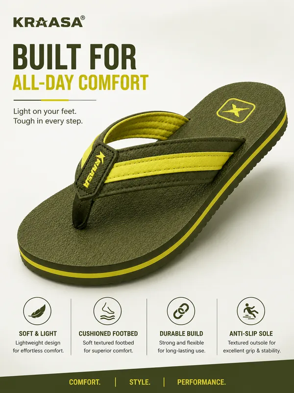 Kraasa_Fleece_Slippers_for_Man_|_Slip-On_Slippers,__Soft_EVA_footbed,_anti-skid_sole,_ortho_cushioning._For_home,_indoor,_bathroom_and_daily_use.