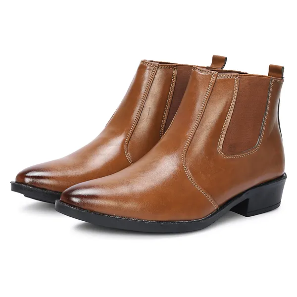 Kraasa_Men's_Synthetic_Leather_Chelsea_Boots_'_Slip-On_Ankle_Boots_with_Elastic_Side_Panels_&_Low_Heel,_Formal_Casual_Wear