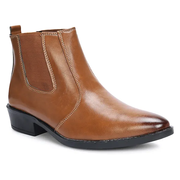 Kraasa_Men's_Synthetic_Leather_Chelsea_Boots_'_Slip-On_Ankle_Boots_with_Elastic_Side_Panels_&_Low_Heel,_Formal_Casual_Wear