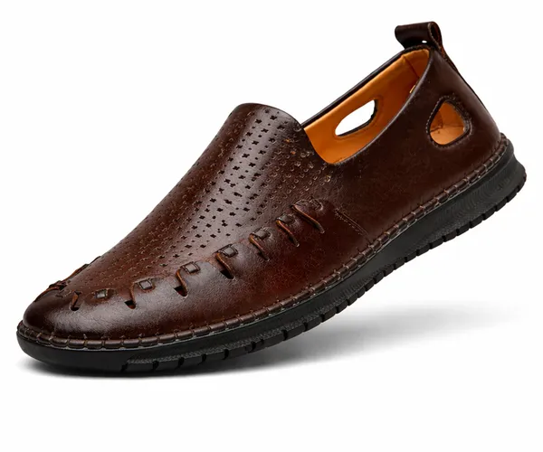 Kraasa_Men's_Premium_Slip-On_Sandals_with_Cushioned_Insole_|_Durable_PU_Sole_|_Comfortable_Casual_Footwear