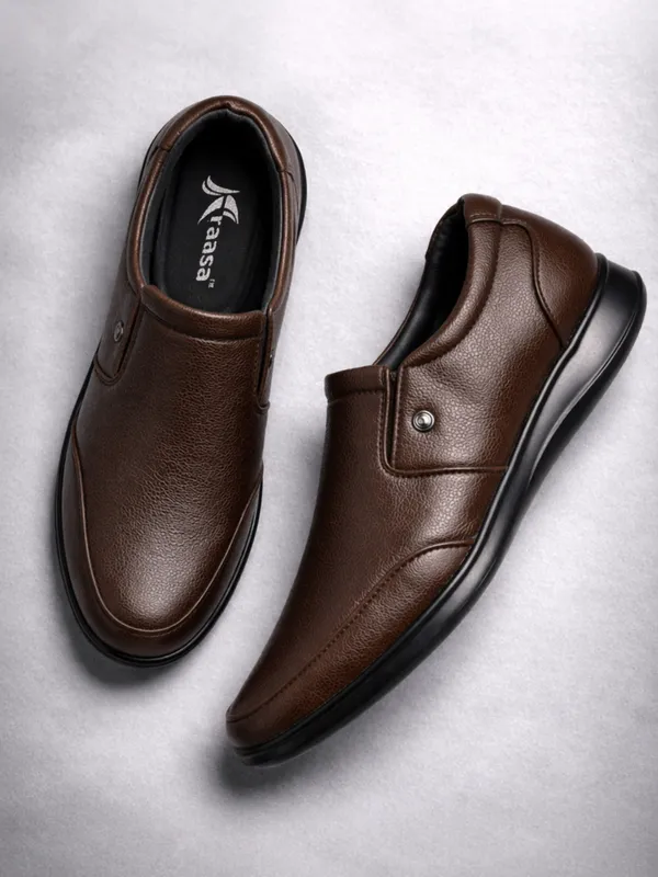 Kraasa_Men's_Formal_Slip-On_Shoes_|_Vegan_Leather_Upper_|_Airmix_Sole_|_High_Cushioning_|_Lightweight_&_Comfortable