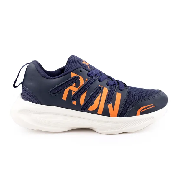 Navy_Synthetic_Leather_Lace_Up_Running_Shoes_|_For_Men
