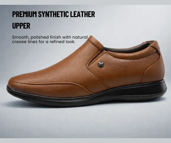 Kraasa_Men's_Formal_Slip-On_Shoes_|_Vegan_Leather_Upper_|_Airmix_Sole_|_High_Cushioning_|_Lightweight_&_Comfortable
