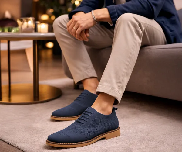 Kraasa_Men's_Casual_Sneaker_Lace-Up_Oxford_Shoes_|_Breathable_Knit_Upper_|_Lightweight_&_Comfortable_|_Stylish_Brown_Sole_|_Office