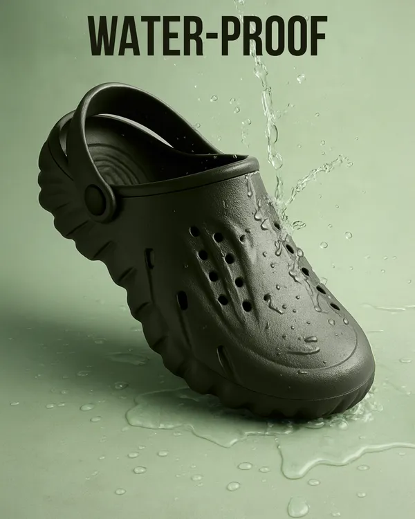 Green_Synthetic_Leather_Adjustable_Back_Strap_Clogs_|_For_Men
