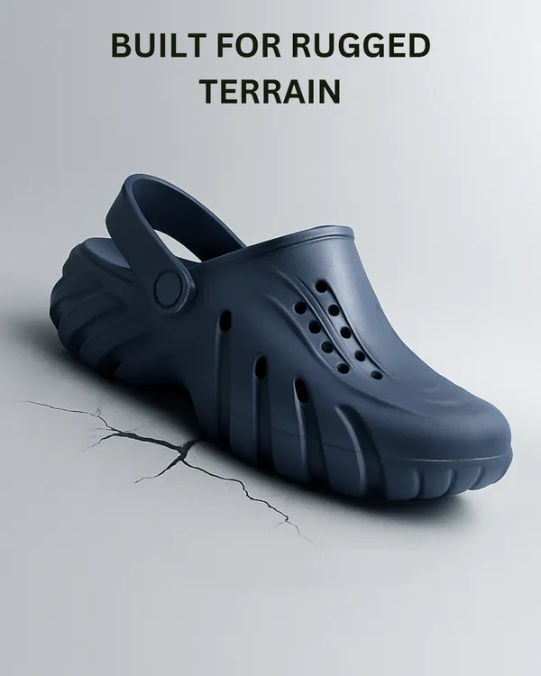Navy_Synthetic_Leather_Adjustable_Back_Strap_Clogs_|_For_Men