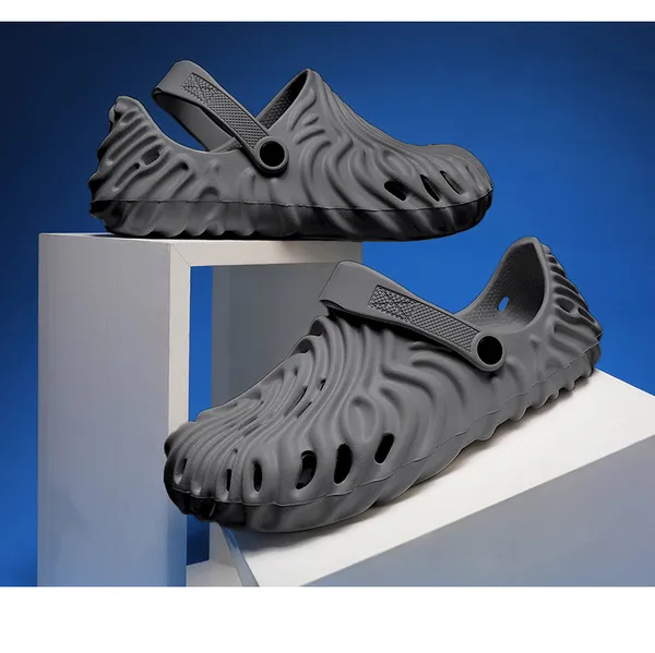 Dark_Grey_Synthetic_Leather_Adjustable_Back_Strap_Clogs_|_For_Men