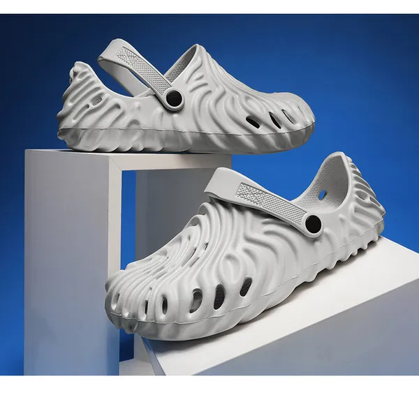 Light_Grey_Synthetic_Leather_Adjustable_Back_Strap_Clogs_|_For_Men