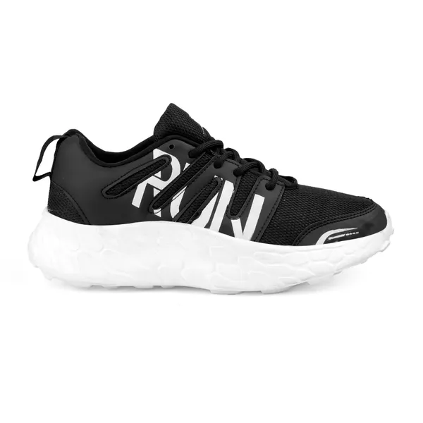 White_Synthetic_Leather_Lace_Up_Running_Shoes_|_For_Men