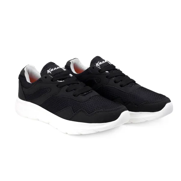 Black_Synthetic_Leather_Lace_Up_Running_Shoes_|_For_Men