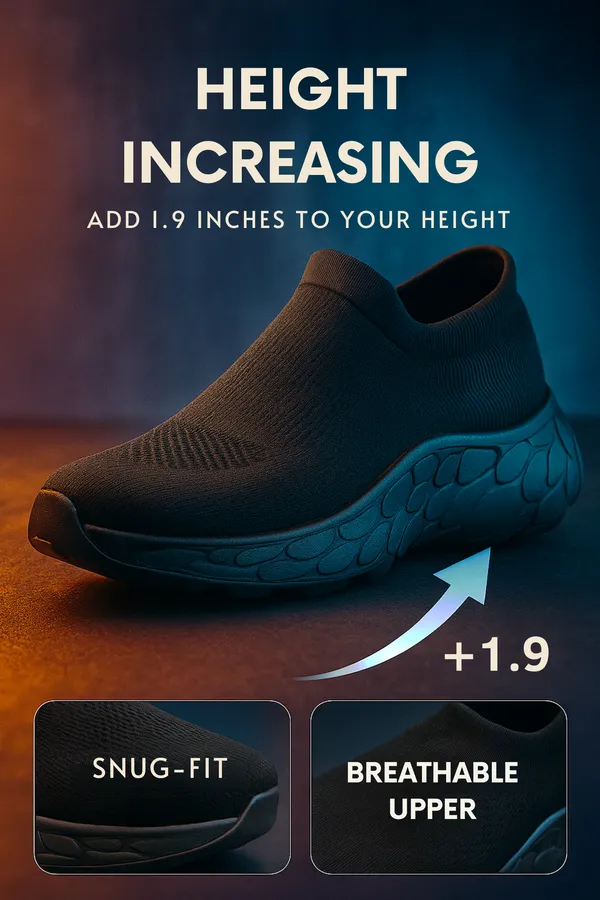 Black_Synthetic_Leather_Lace_Up_Running_Slip_Ons_Shoes_|_For_Men