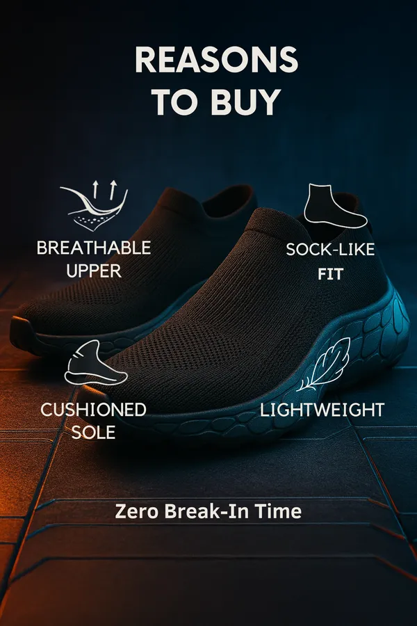 Black_Synthetic_Leather_Lace_Up_Running_Slip_Ons_Shoes_|_For_Men