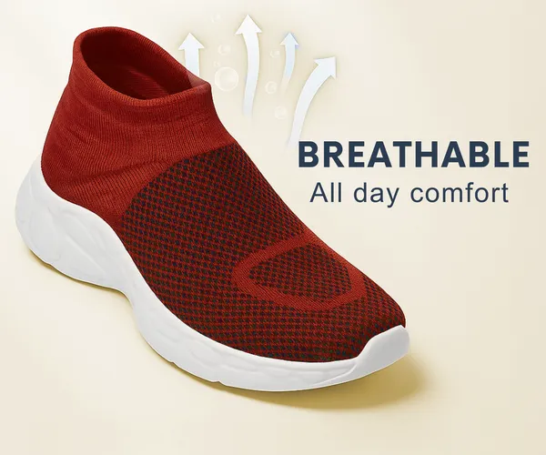 Maroon_Mesh_Upper_Running_Slip_Ons_Shoes_|_For_Men