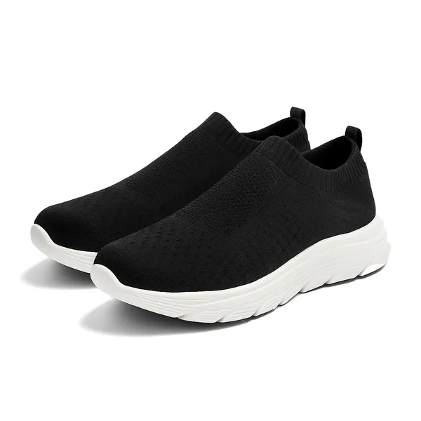 CLOUDEASE_Black_Men's_Lightweight_Knit_Sneakers_with_Memory_Insole_|_Breathable,_Running,_Walking_&_Gym_Shoes_(Sizes_6-10,_Multiple_Colors)