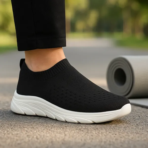 CLOUDEASE_Black_Men's_Lightweight_Knit_Sneakers_with_Memory_Insole_|_Breathable,_Running,_Walking_&_Gym_Shoes_(Sizes_6-10,_Multiple_Colors)