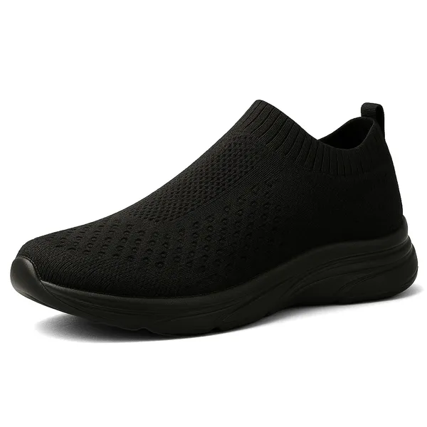 CLOUDEASE_Black_Mens_Lightweight_Knit_Sneakers_with_Memory_Insole_|_Breathable,_Running,_Walking_&_Gym_Shoes_(Sizes_6-10,_Multiple_Colors)
