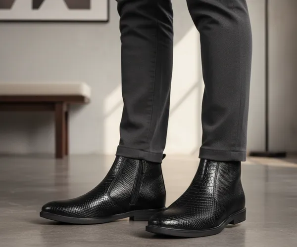 Kraasa_ORION-X_Men's_Vegan_Leather_Chelsea_Boots_Classic_Almond_Toe_Ankle_Boots_with_Textured_Finish_|_Formal_&_Smart_Casual_Boots