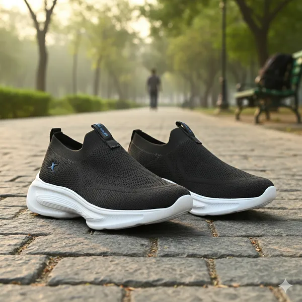 Kraasa ZORION Dark Grey Casual Shoes for Men Trendy Sneakers for