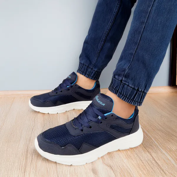 Navy_Synthetic_Leather_Premium_&_Elegant_Running_Shoes_For_Men