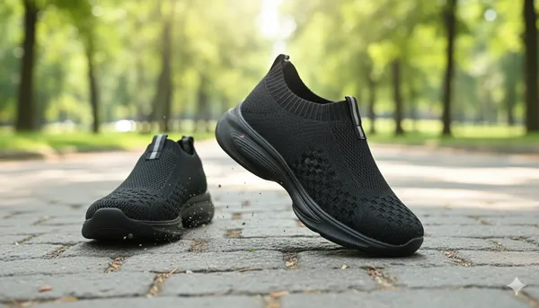 ZORION_Black_Casual_Shoes_for_Men_|_Trendy_Sneakers_for_Men_with_Cushioned_Footbed_and_Design_|_Comfortable,_Stylish_and_Durable_Fashion_Walking_Shoes_2025
