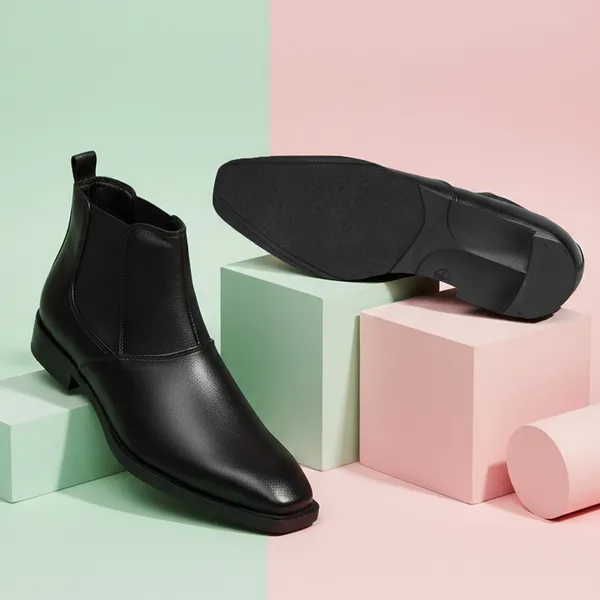 Kraasa_Men's_Height_Increasing_Chelsea_Boots_|_PU_Leather_Slip-On_Ankle_Boots_|_Comfortable_Formal_&_Smart_Casual_Footwear