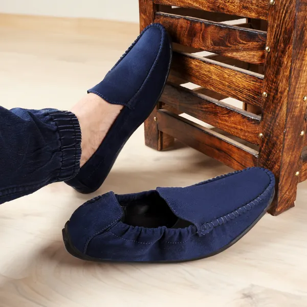 Blue_Synthetic_Leather_Slip_On_Loafers_|_For_Men