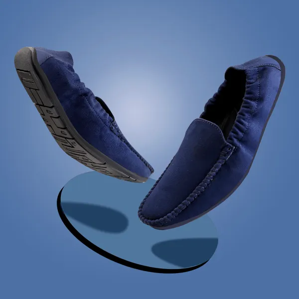 Blue_Synthetic_Leather_Slip_On_Loafers_|_For_Men