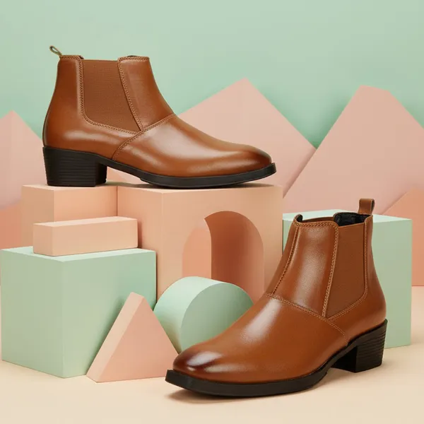 Kraasa_Men's_Height_Increasing_Chelsea_Boots_|_PU_Leather_Slip-On_Ankle_Boots_|_Comfortable_Formal_&_Smart_Casual_Footwear