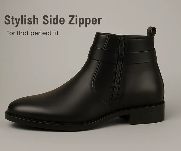 Kraasa_The_Harness_Men_stylish_vegan_Leather_Chelsea_Boots_with_Side_Zipper_&_O-ring_Strap_Elastic_Panel_Ankle_Boot_(Tan_/_Black_/_Brown)