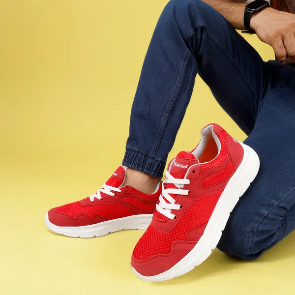 Red_Synthetic_Leather_Lace_Up_Running_Shoes_|_For_Men