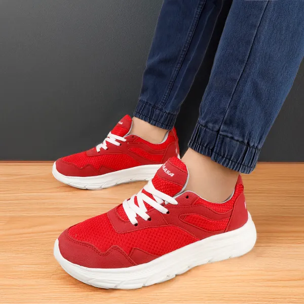 Red_Synthetic_Leather_Lace_Up_Running_Shoes_|_For_Men