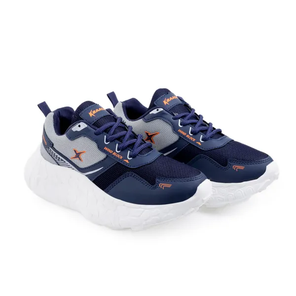 Navy_Synthetic_Leather_Premium_&_Elegant_Running_Shoes_For_Men