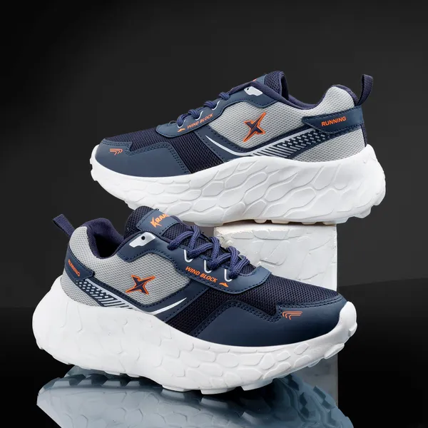 Navy_Synthetic_Leather_Premium_&_Elegant_Running_Shoes_For_Men