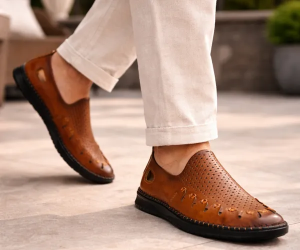 Kraasa_Men's_Premium_Slip-On_Sandals_with_Cushioned_Insole_|_Durable_PU_Sole_|_Comfortable_Casual_Footwear