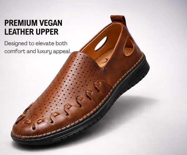 Kraasa_Men's_Premium_Slip-On_Sandals_with_Cushioned_Insole_|_Durable_PU_Sole_|_Comfortable_Casual_Footwear