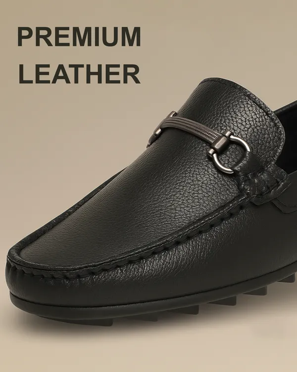 Black_Synthetic_Leather_Slip_On_Loafers_|_For_Men