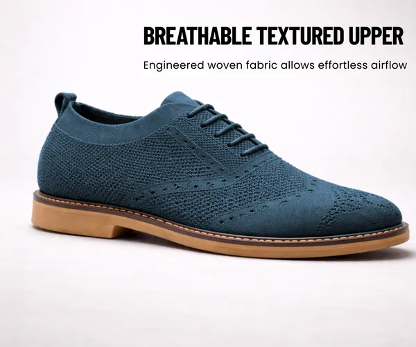 Kraasa_Men's_Casual_Sneaker_Lace-Up_Oxford_Shoes_|_Breathable_Knit_Upper_|_Lightweight_&_Comfortable_|_Stylish_Brown_Sole_|_Office
