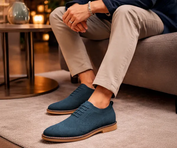 Kraasa_Men's_Casual_Sneaker_Lace-Up_Oxford_Shoes_|_Breathable_Knit_Upper_|_Lightweight_&_Comfortable_|_Stylish_Brown_Sole_|_Office