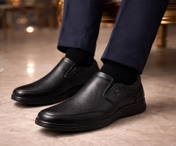 Kraasa_Men's_Formal_Slip-On_Shoes_|_Vegan_Leather_Upper_|_Airmix_Sole_|_High_Cushioning_|_Lightweight_&_Comfortable